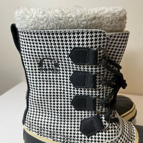 Sorel 1964 PAC Houndstooth Waterproof Snow Boots Women’s Size 6 - Picture 4 of 6